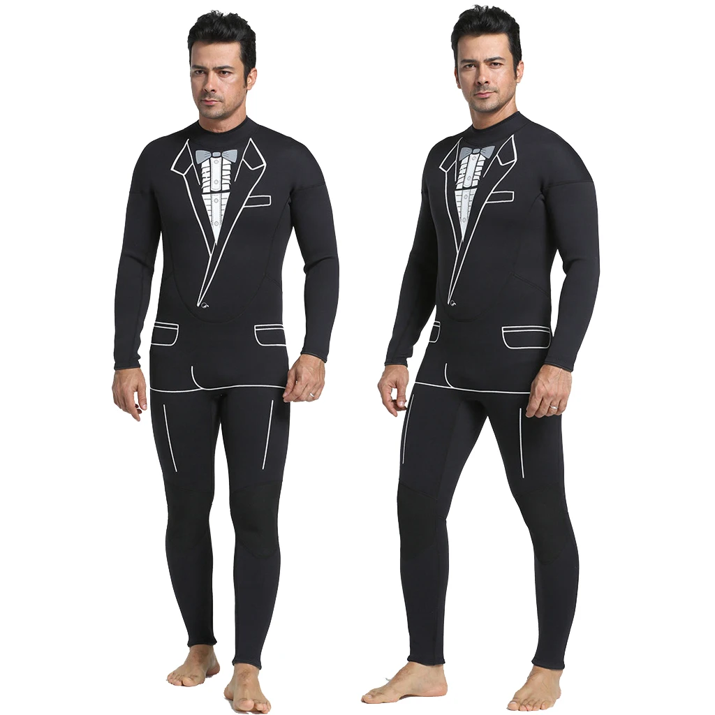Men's Full Wetsuits Formal Style 3mm Neoprene Surfing Swimming Diving Suits for Water Sports Wetsuits Drysuits