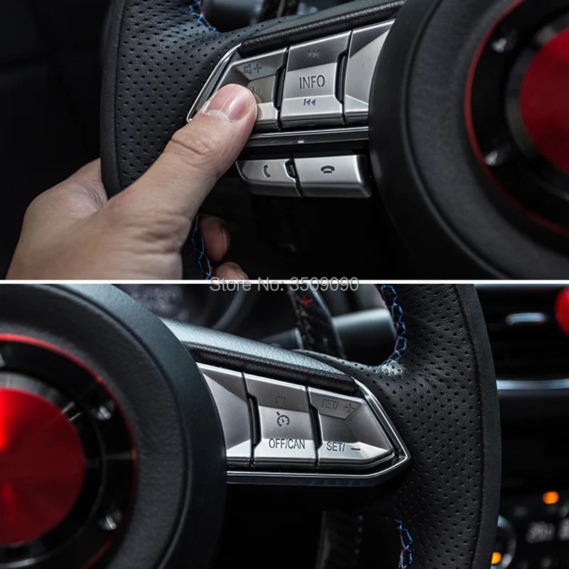 For Mazda CX-5 CX5 KF Car Steering Wheel Adjust Bottom Cover Stickers Garnish Strips Styling Accessories