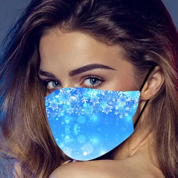 

Mascarilla 1pc Mouth For Dust' Protection Face Mask Earloop Mask Christmas Print Mask Protection Printing Face Mouth Mask#20
