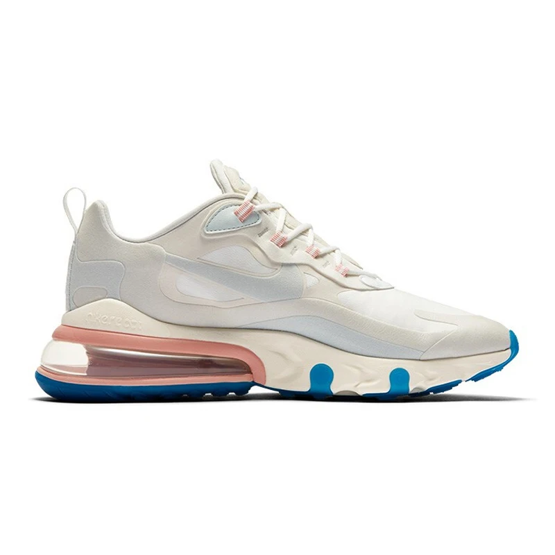 Мужские кроссовки для бега Nike Air Max 270 React, амортизирующие, амортизирующие, удобные, легкие, для фитнеса, модные, сочетающиеся цвета, AO4971