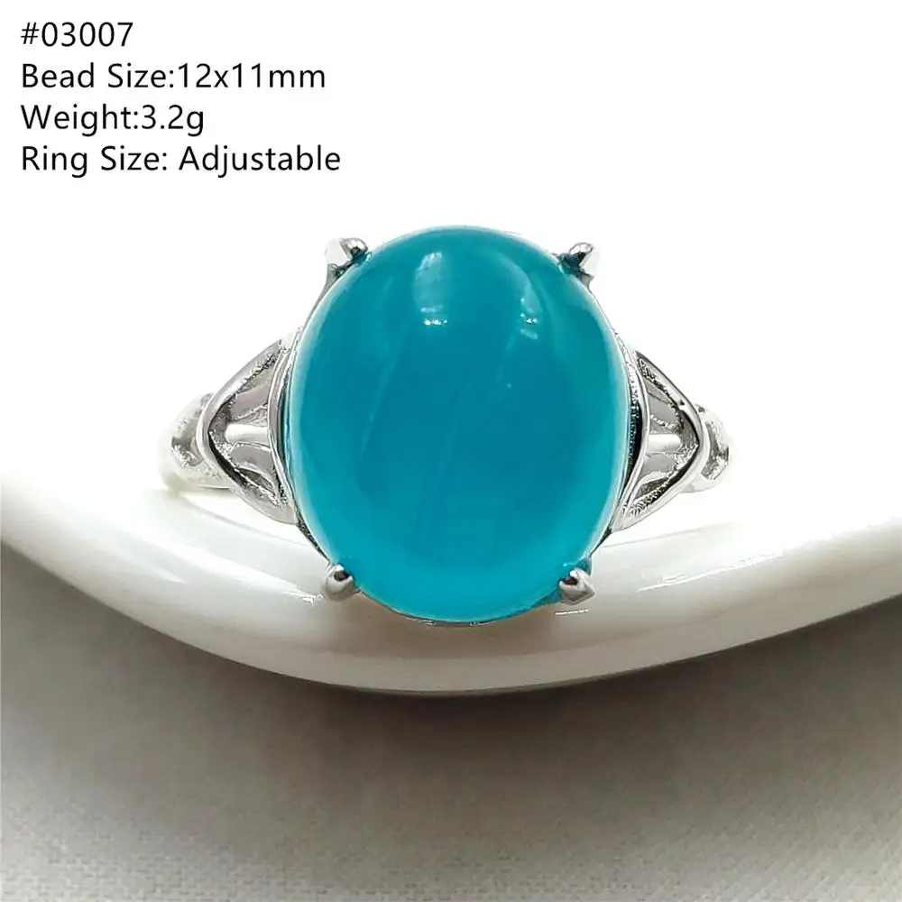 Natural Green Ice Amazonite Gemstone 925 Sterling Silver Adjustable Ring Woman Man Love Big Beads Rings AAAAA Natural Green Ice Amazonite Gemstone 925 Sterling Silver Adjustable Ring Woman Man Love Big Beads Rings AAAAA