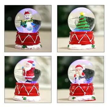 

Crystal Snow Globe Snowman Glass Ball Music Box Craft Home Desktop Decoration Christmas Ball With Snow New Year Gifts
