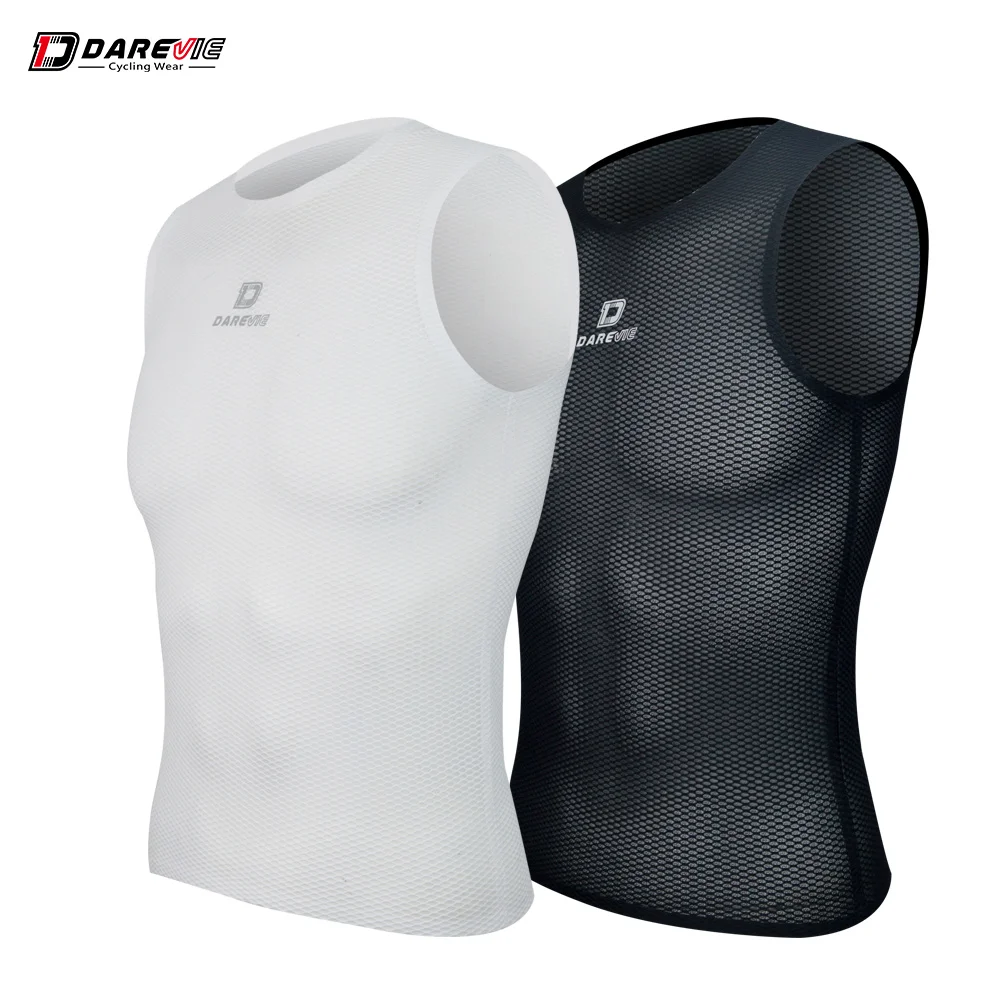 DAREVIE Cycling Vest Seamless High Quality Breathable Cycling Vest Summer Bike Vest Quick Dry Cycling Base Layer Soft Vest Men