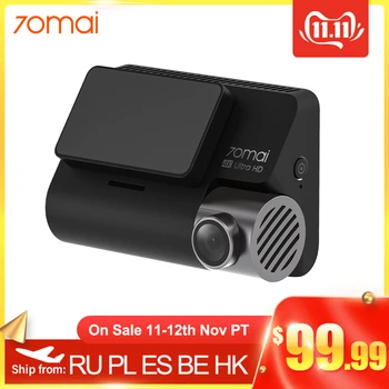 

Original 70mai Dash Cam 4K A800 Built-in GPS SONY IMX415 140FOV ADAS Support 24H Parking Surveillance via 70mai Hardwire Kit
