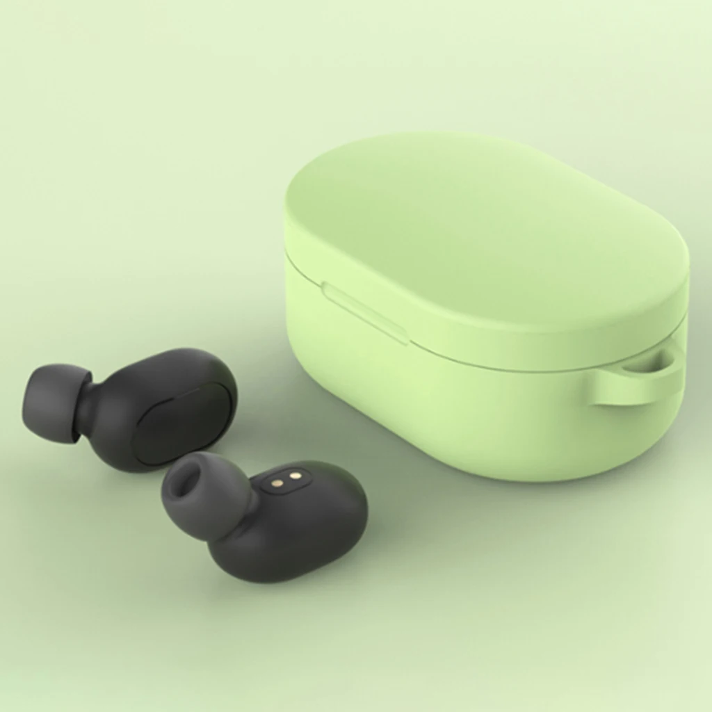 Силиконовый защитный чехол с кольцом для Xiaomi mi Red mi AirDots, чехол для наушников, модная версия
