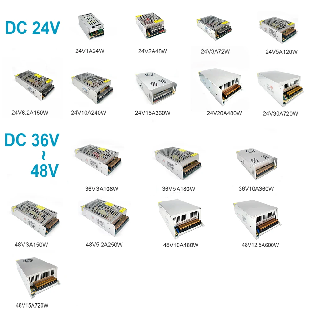 de iluminação dc 110v-220 v para 48v 5a smps led driver