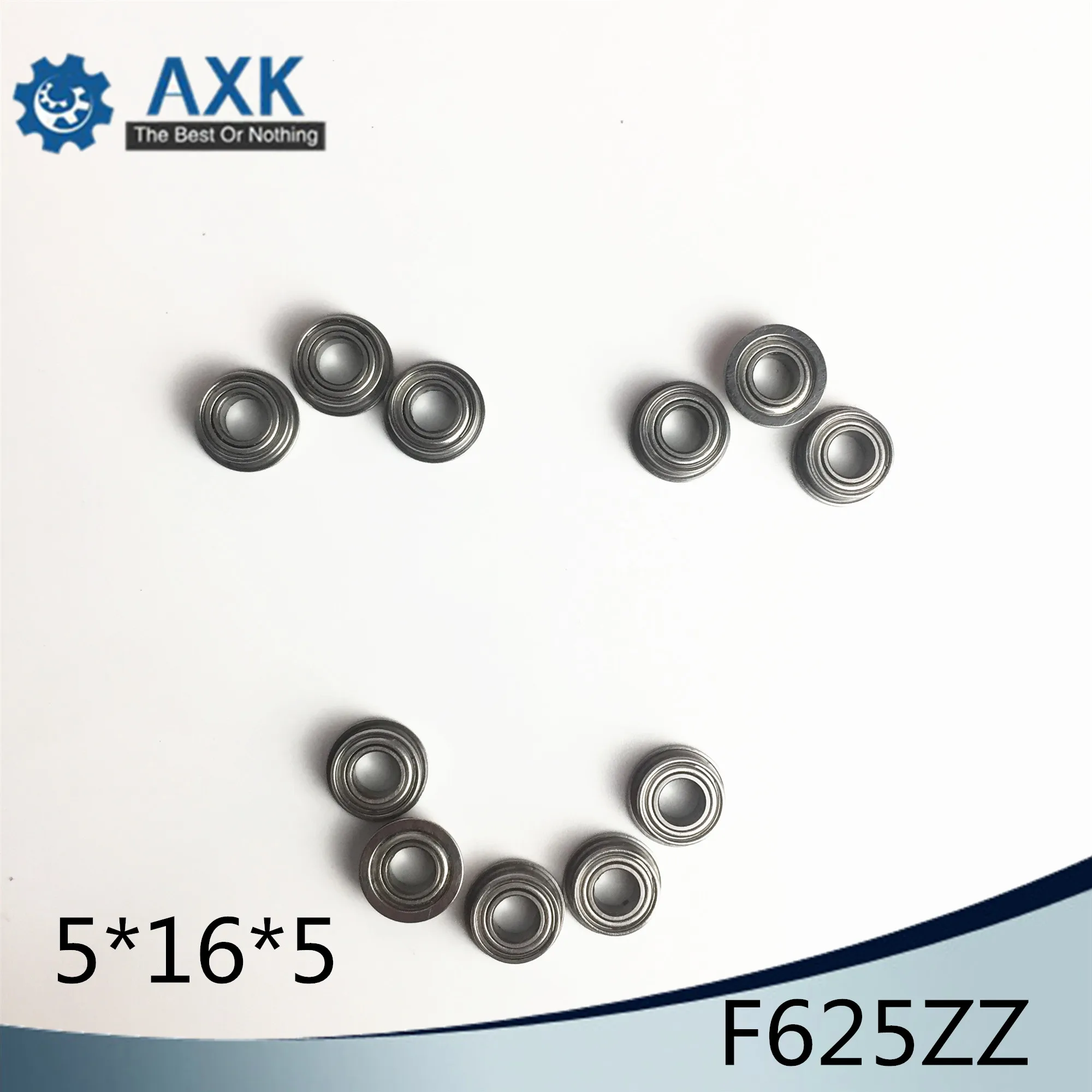 F687ZZ Flange Bearing 7x14x5 mm ABEC-1 ( 10 PCS ) F687 Z ZZ Flanged Ball Bearings