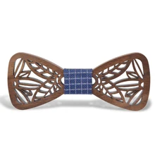 Новое поступление полые деревянные бабочки-Галстуки для мужских свадебных костюмов деревянный галстук-бабочка в форме бабочки узкий галстук