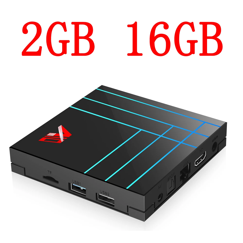 16GB A10 Smart Tv Box Android 9,0 4 Гб 64 Гб RK3318 четырехъядерный Youtube телеприставка 2,4G Wifi H.265 4K HDR медиаплеер Google Play - Цвет: 16GB