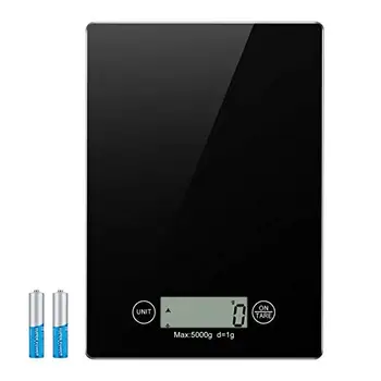 

Electronic Kitchen Scale with 4 Units,Large LCD Display, Auto Off,Tare Function,Multifunction Food Scale with Water-Resistant