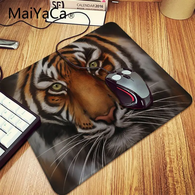  Non Slip PC tiger design Keyboard Gamer Gaming Mouse pads for dota lol cs Gaming Player desk mat la