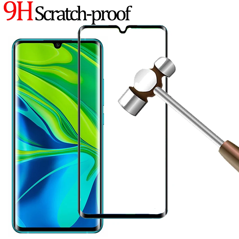 2Pcs 9H Tempered Glass For Xiaomi Mi CC9 Pro Case Full Cover Glass Mobile Phone Accessories Screen Protector Film For Mi Note 10
