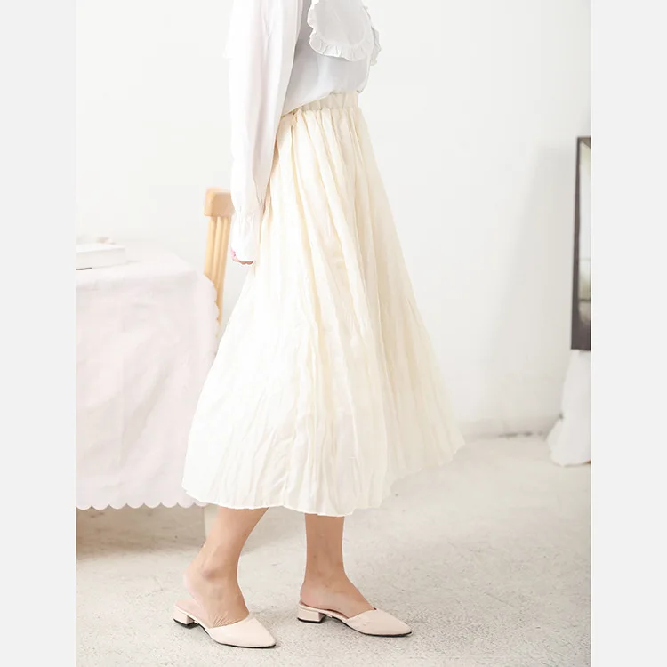 

Special Offer WOMEN'S Dress 2019 Early Spring Korean-style Trend College Style Solid Color High-waisted Loose-Fit Skirt 4.28