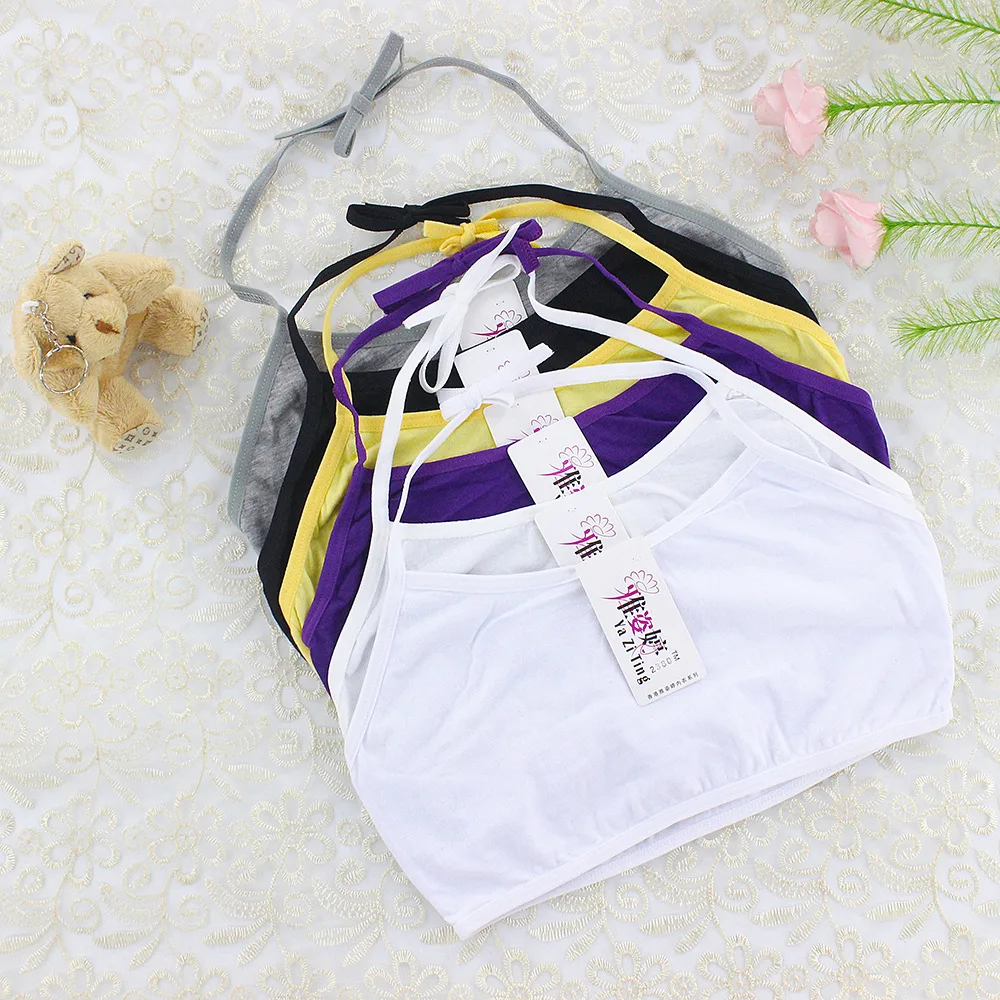 

1 pcs Teen bra girl vest Cotton Big Girl's Underwear Bras Adolescente Kids Camisoles Sports Bra Training Bra Girl Bras For Girls