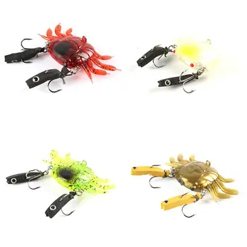 

4.5cm-5.8g 1Pcs Artificial Crab Lure Bait 3D Simulation Fishing Lures Soft Fish Bait with Sharp Hooks