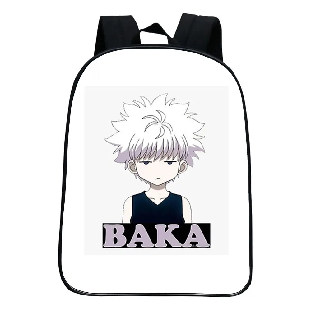 

Короткая футболка с героями из японского аниме «Hunter X охотничий рюкзак мультфильм печати студентов школьная сумка Harajuku путешествия рюкзак школьный рюкзак