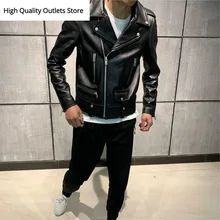 Мужская куртка из натуральной кожи, мужская куртка из натуральной кожи