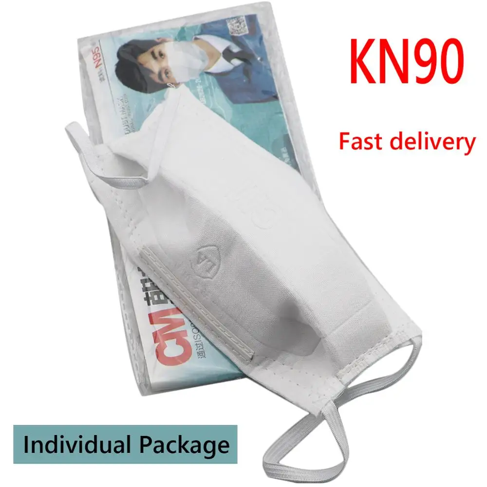

Mouth Face Mask 20Piece KN90 Fast delivery Face Mask 94% Filtration 3-Layer Protective Face Mask Protection against Droplet Dust