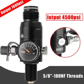 

DIDEEP 5/8''-18UNF Thread Paintball Snorkels Valve Regulator 4500psi HPA Air Tank Output 1800psi