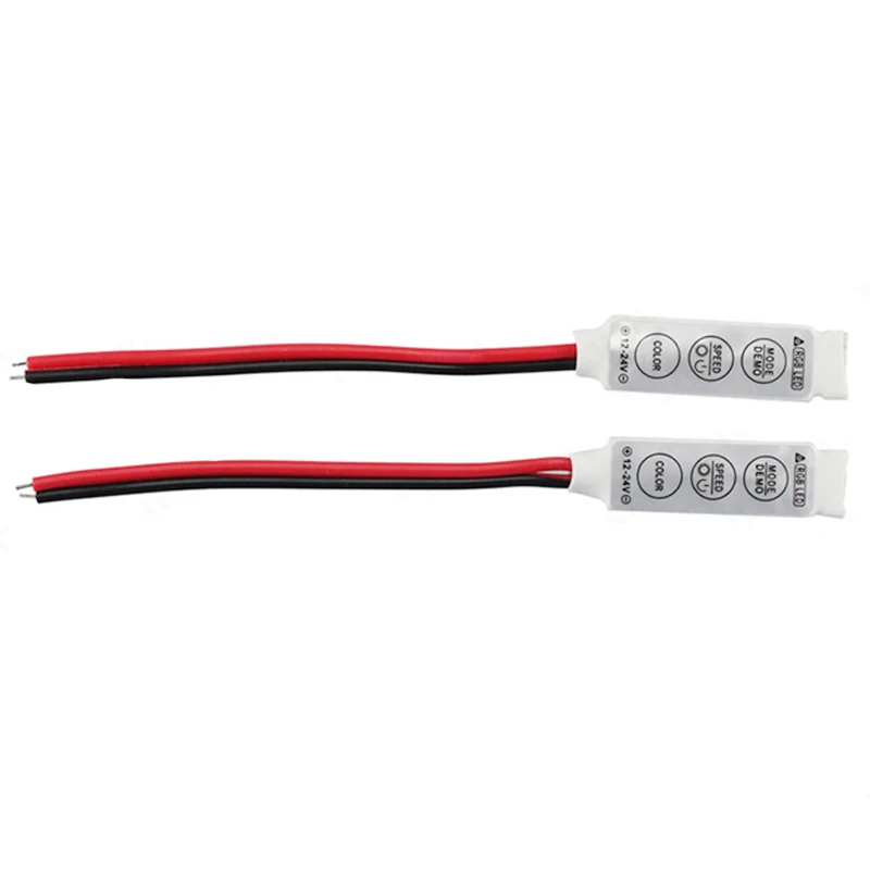 DC 5V-12V-24V 3Key Mini LED RGB Controller Single Color Dimmer Driver For 5050/3528/2835/5730/5630/3014 SMD LED Strip Lights