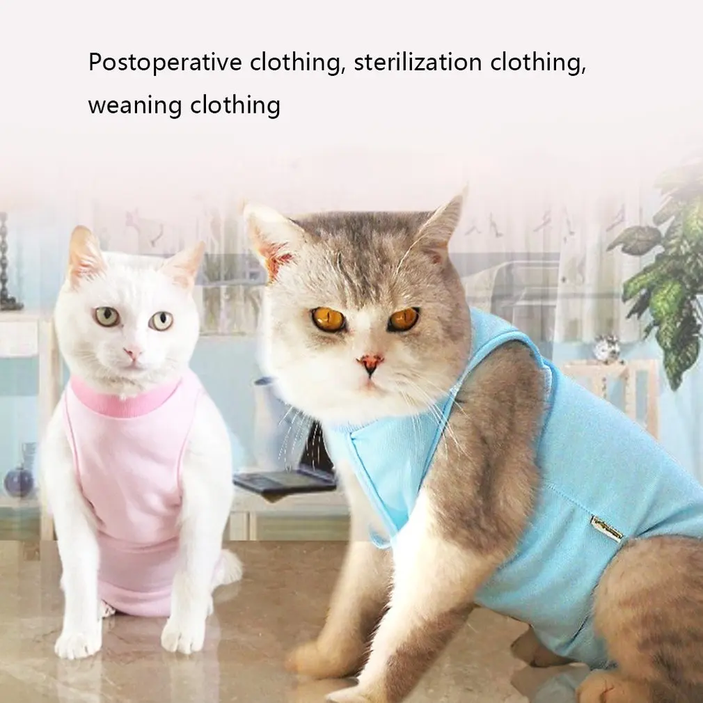 Стерилизация для кошек послеоперационный анти-укус анти-добавить четыре фута одежда для кошек отлучение одежда для домашних животных Кошки хирургический костюм