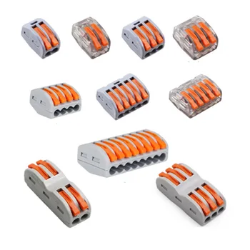 

Cable connector 30pcs 222 PCT-212 PCT-213 type wire Connectors Universal Compact wire Wiring Connector push-in Terminal Block