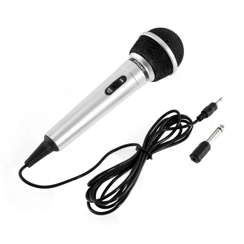 microphone for computer Universal 3.5mm Wired Microphone Protable Performance Public Transmitter KTV Karaoke Recording Handheld Megaphone Black Silver headphones with mic