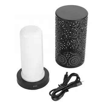 

e27 led USB Rechargeable LED Antique Flame Effect Lamp Magnet Base Home Room Decorative Light led bulb