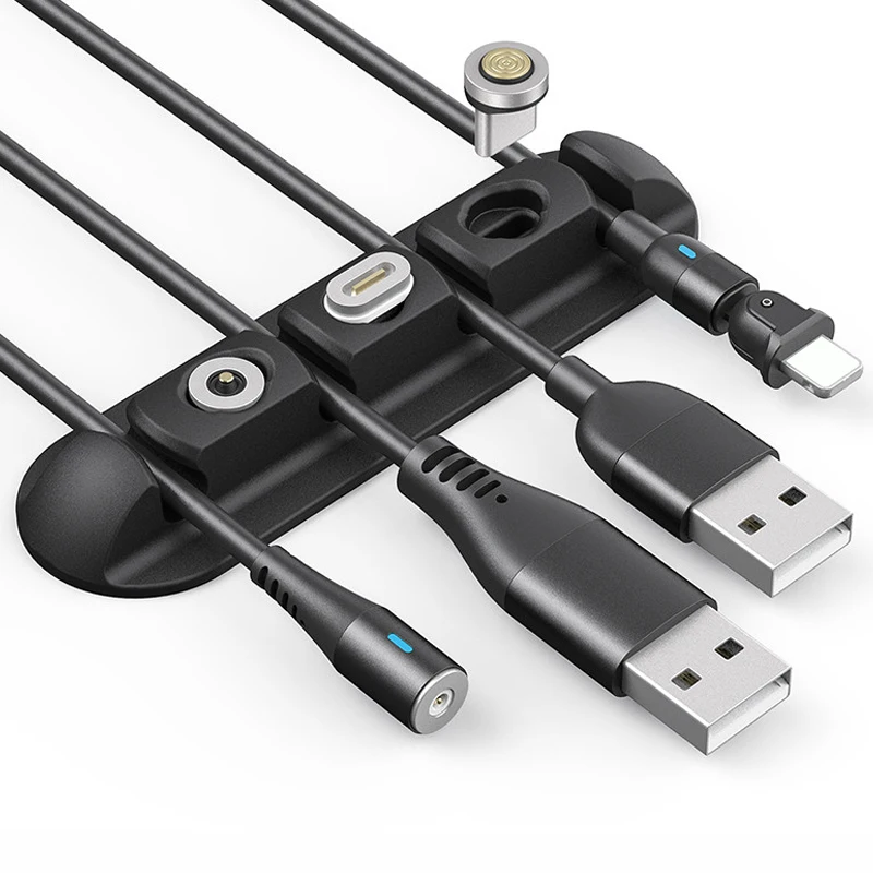 

Magnetic Cable Plug Organizer Fiber Data Line Management Winder Magnet Wire Protector for Mouse Headphone Earphone PC Accessarie
