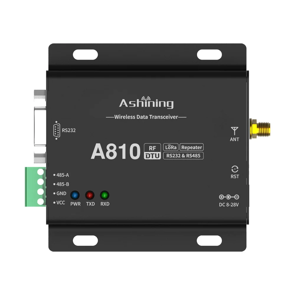 A810-L400M21 433mhz 100mW 20dBm 5000m LoRa ASHINING A810 Series Wireless RF Transmitter Receiver Module