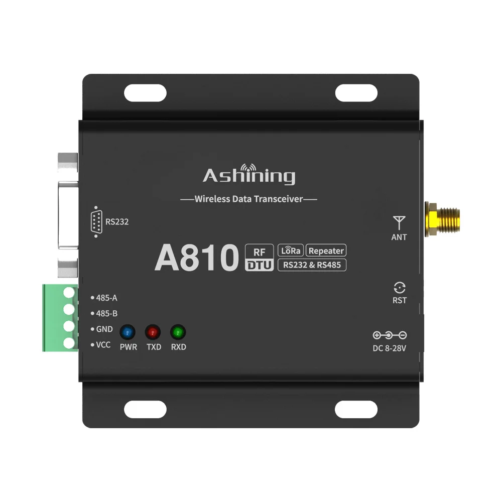 A810-L400M21 433mhz 100mW 20dBm 5000m LoRa ASHINING A810 Series Wireless RF Transmitter Receiver Module lora sx1276 915mhz rf module 100mw 20dbm 4km iot tx rx wireless transmitter receiver modules