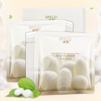 

8 Pc Silk Moisturizing Mask Hydrating, Firming, Whitening and Smoothing Mask for face beauty skin care Wrapped Mask