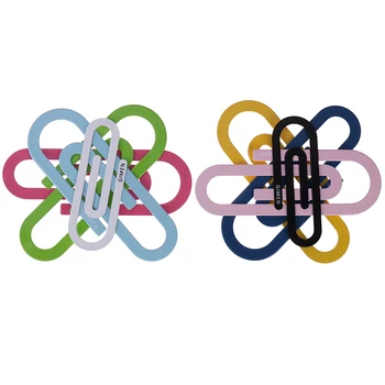 

2 Pc Kawaii Big Metal Paper Clip Bookmark Stationery Paper clips Office School Supplies