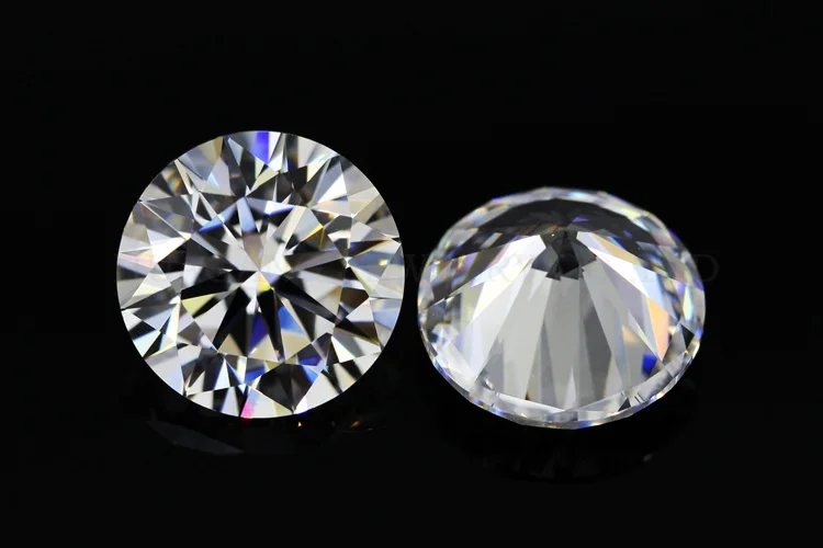 mit Zertifikat Neu 6,5mm VVS1 Farbe IJ Moissanite Brilliant Diamant 1,00ct