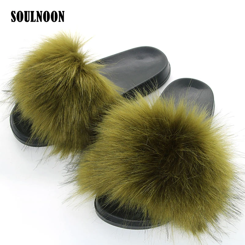 aliexpress fur slippers