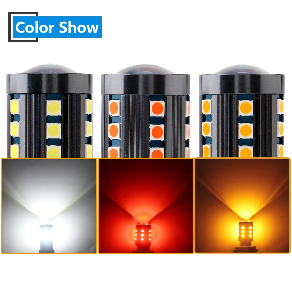 2 шт. светодиодные лампы 12 В DC 3030 24 SMD 1156 1157 3156 3157 7440 7443|Сигнальная лампа| |