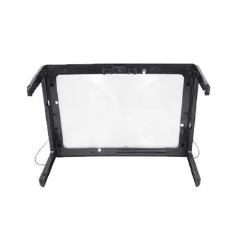 

3X Magnifying Glass with Stand Large Full Page Magnifier 4 LEDs Lighted Loupe qyh