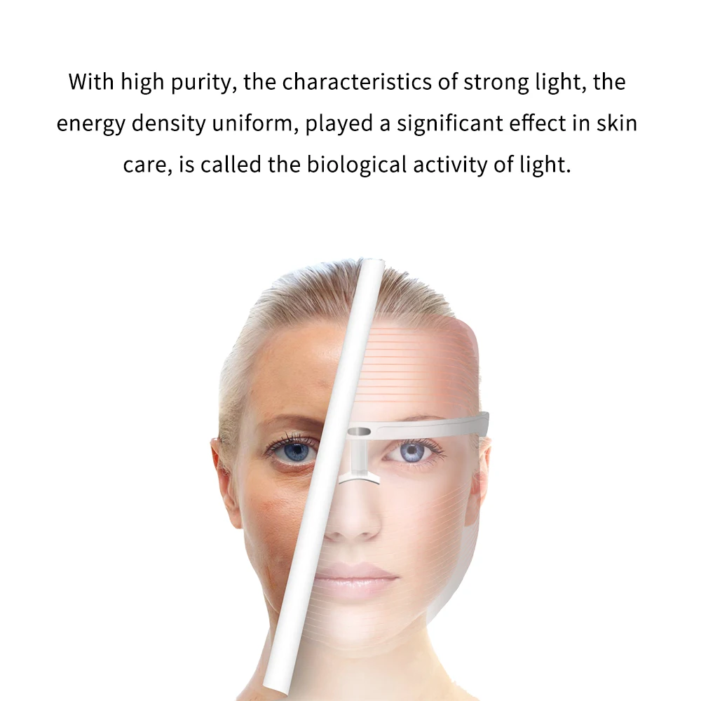 

LED Light Photon Therapy Mask 3 Color Light Treatment Skin Rejuvenation Whitening Facial Beauty Daily Skin Care Mask