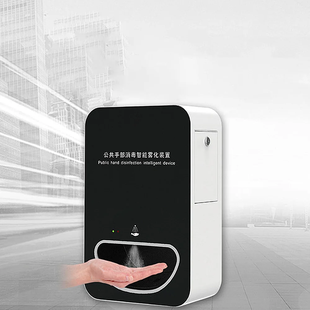 

public Touchless Hand Disinfection Machine Automatic Soap Dispenser Wall-mounted Sensor Mist Spray Hand Sanitizer Disinfection