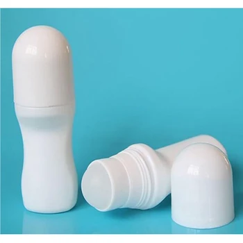 

1Pieces 30ml Plastic Roll On Bottle Empty Refillable White Deodorant Containers With Plastic Roller Ball New Arrival