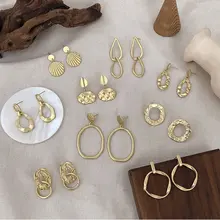 Женские винтажные серьги подвески металлические сережки