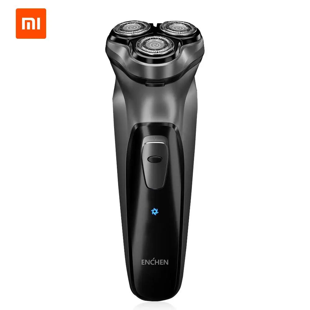 XIAOMI бритва 3D электробритва, Мужская моющаяся type-C USB перезаряжаемая бритва борода машина - Цвет: silver