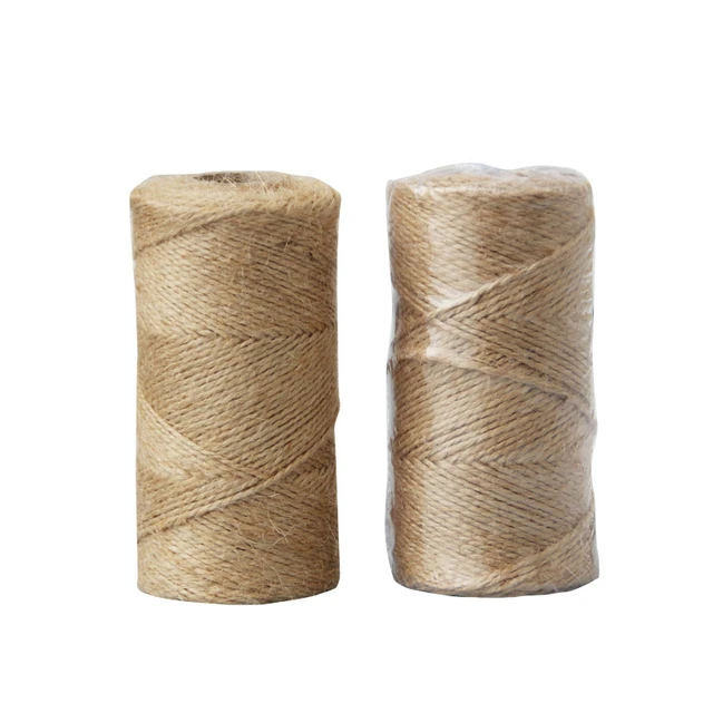 100M 1mm 2 ply Natural Jute Twine String Rolls Brown Twine Rope for DIY Art  Crafts, Gardening, Gift Wrapping, Packing Materials - AliExpress