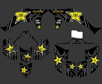 

0347 Black Star New STYLE DECALS STICKERS Graphics Kits Fit for Honda TRX450R TRX 450R fourtrax ATV TRX 450 R