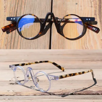 

Vintage Small Round Hand Made Acetate Eyeglass Frames Full Rim Glasses HP234