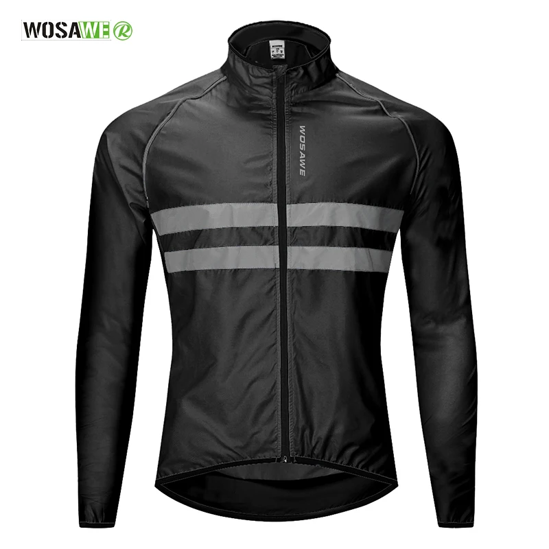 Waterproof Rainproof Cycling Jacket Men Women Reflective Safe Vest Running Riding Wind Coat Bicycle Raincoat Bike Rain Jacket