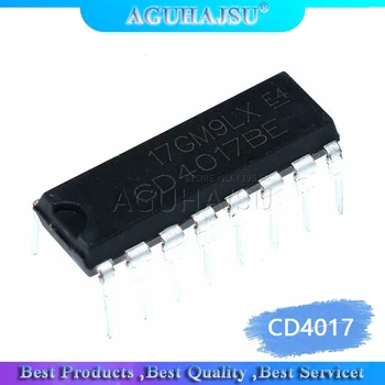 

10pcs/lot CD4017 CD4017B CD4017BE 4017 DECADE COUNTER DIVIDER IC new original