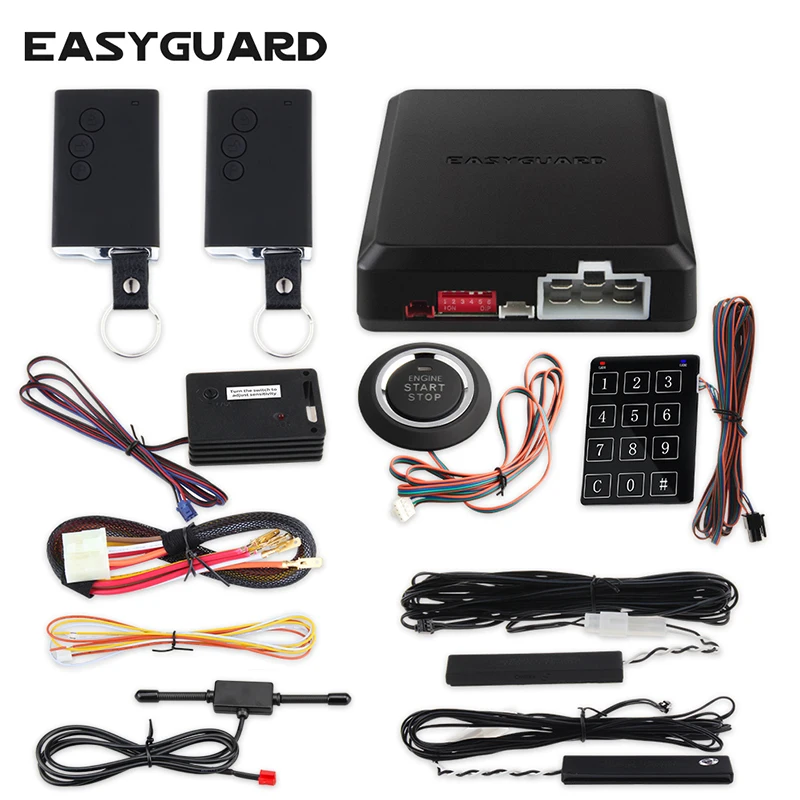 Качество EASYGUARD универсальная PKE Автомобильная сигнализация Пассивный