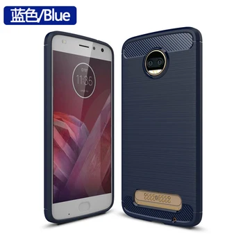 Перейти на Алиэкспресс и купить Чехол из углеродного волокна для Motorola Moto G7 E5 Plus, чехол для Moto Z2 Force Z3 Z4 Play, чехол, мягкий силиконовый чехол из ТПУ