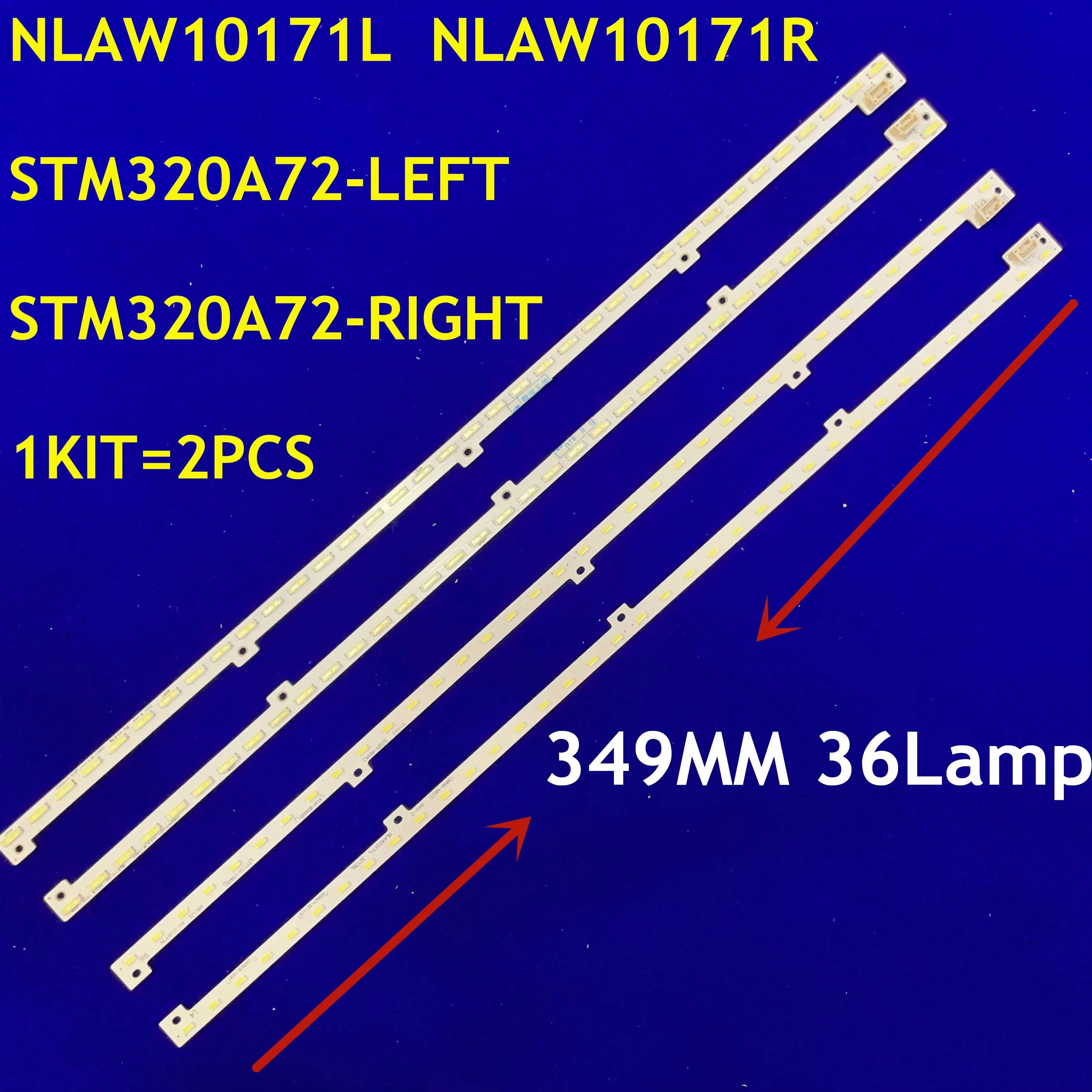 

1-10KIT LED Strip CMKM_MB2S NLAW10171R NLAW10171L 32Y36R L For 32" TV TX-L32RX34 TX-L32EW5 STM320A72 Tcl32e5bg Tc-l32e5bg